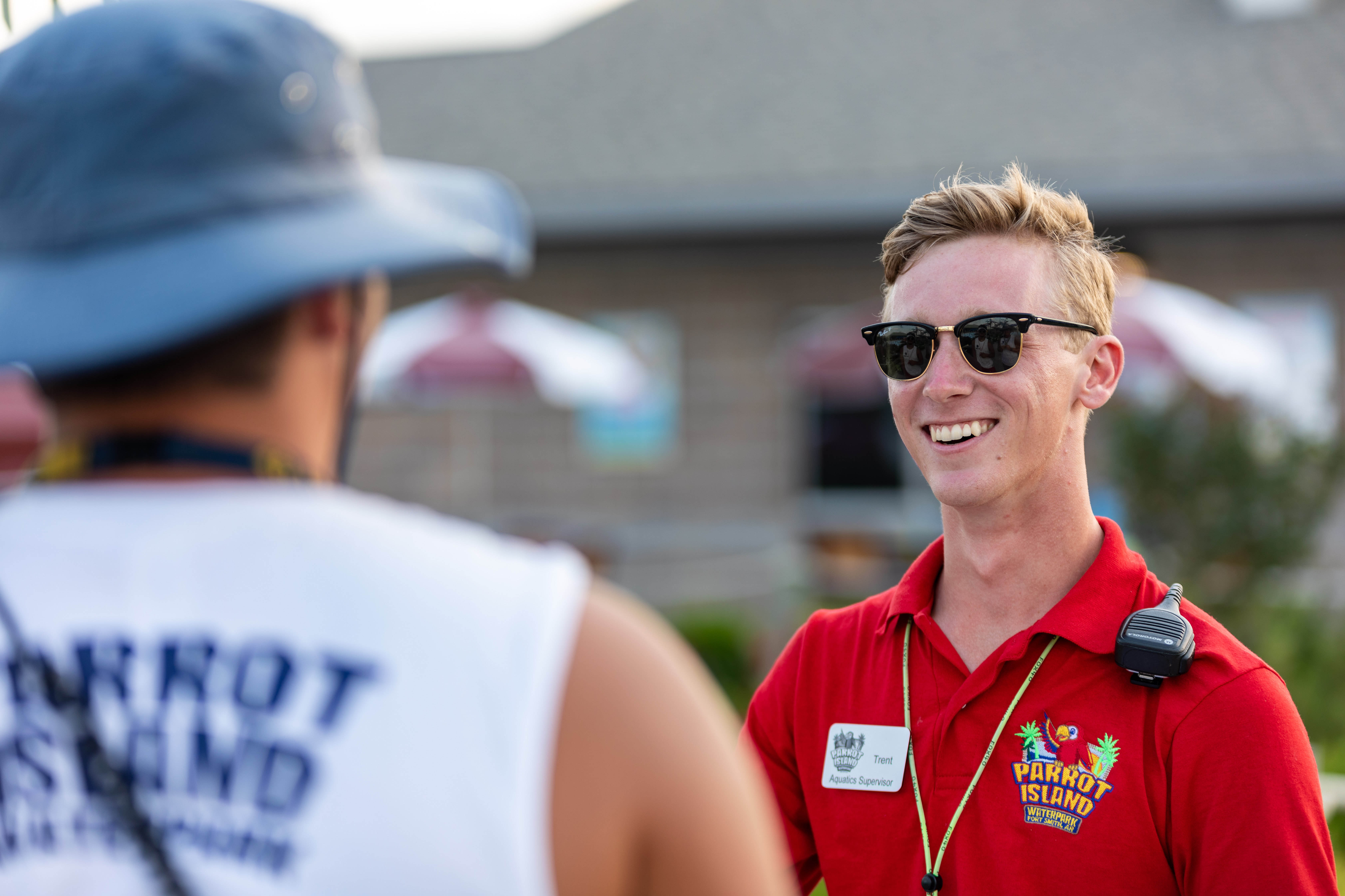 Trent smiling candid shot